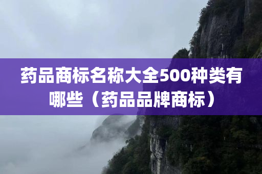 药品商标名称大全500种类有哪些（药品品牌商标）