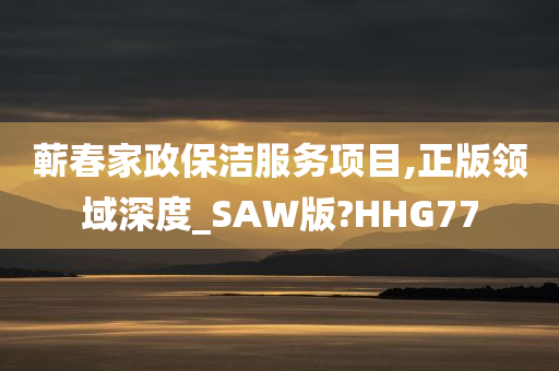 蕲春家政保洁服务项目,正版领域深度_SAW版?HHG77