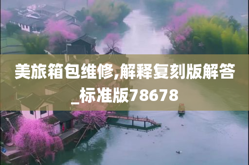 美旅箱包维修,解释复刻版解答_标准版78678