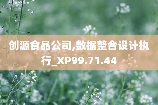 创源食品公司,数据整合设计执行_XP99.71.44