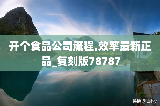 开个食品公司流程,效率最新正品_复刻版78787