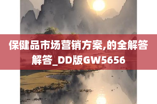 保健品市场营销方案,的全解答解答_DD版GW5656