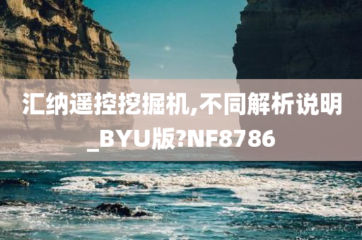 汇纳遥控挖掘机,不同解析说明_BYU版?NF8786