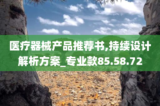 医疗器械产品推荐书,持续设计解析方案_专业款85.58.72