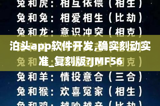 泊头app软件开发,确实刻动实准_复刻版?JMF56