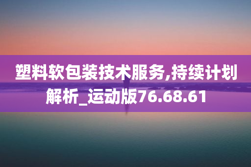 塑料软包装技术服务,持续计划解析_运动版76.68.61