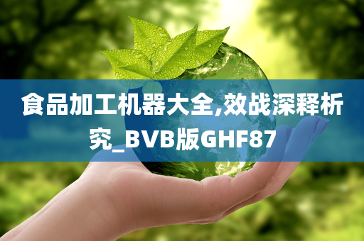 食品加工机器大全,效战深释析究_BVB版GHF87