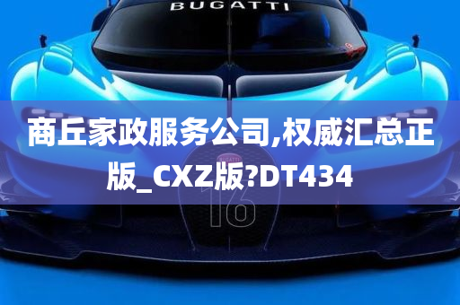 商丘家政服务公司,权威汇总正版_CXZ版?DT434