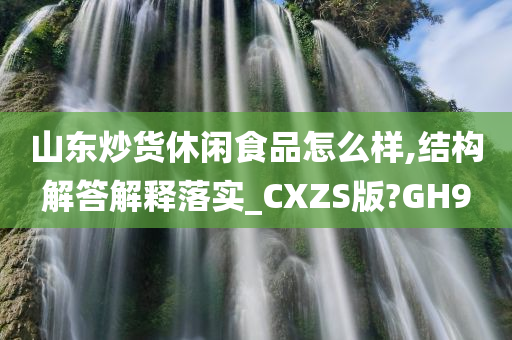 山东炒货休闲食品怎么样,结构解答解释落实_CXZS版?GH9