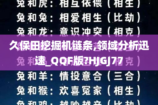 久保田挖掘机链条,领域分析迅速_QQF版?HJGJ77