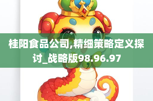 桂阳食品公司,精细策略定义探讨_战略版98.96.97