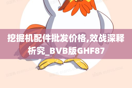 挖掘机配件批发价格,效战深释析究_BVB版GHF87