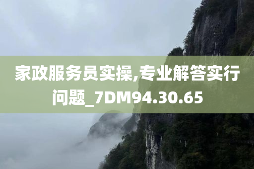 家政服务员实操,专业解答实行问题_7DM94.30.65