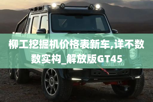 柳工挖掘机价格表新车,详不数数实构_解放版GT45