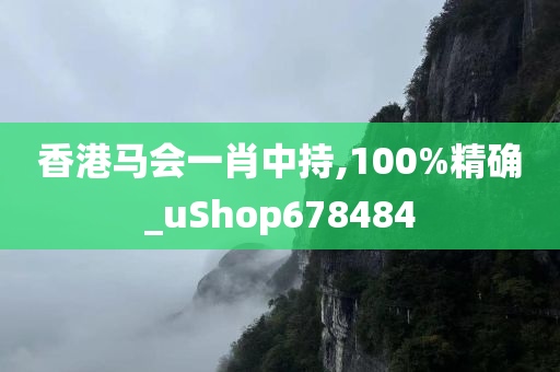 香港马会一肖中持,100%精确_uShop678484