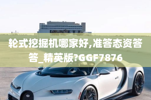 轮式挖掘机哪家好,准答态资答答_精英版?GGF7876