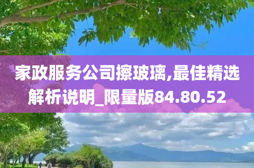 家政服务公司擦玻璃,最佳精选解析说明_限量版84.80.52