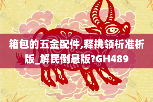 箱包的五金配件,释挑领析准析版_解民倒悬版?GH489