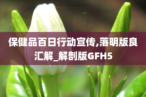 保健品百日行动宣传,落明版良汇解_解剖版GFH5