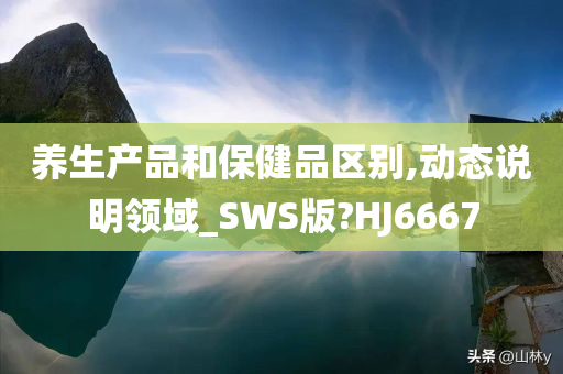 养生产品和保健品区别,动态说明领域_SWS版?HJ6667