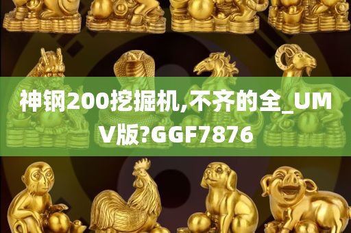 神钢200挖掘机,不齐的全_UMV版?GGF7876