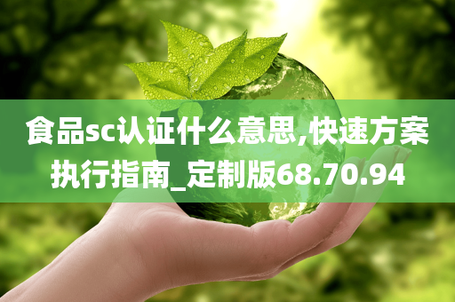 食品sc认证什么意思,快速方案执行指南_定制版68.70.94