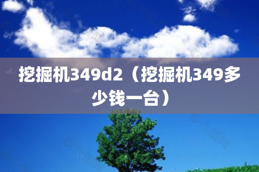 挖掘机349d2（挖掘机349多少钱一台）