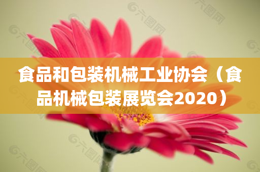 食品和包装机械工业协会（食品机械包装展览会2020）