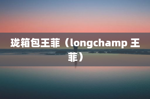 珑箱包王菲（longchamp 王菲）