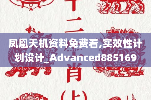 凤凰天机资料免费看,实效性计划设计_Advanced885169