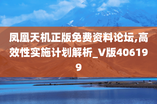 凤凰天机正版免费资料论坛,高效性实施计划解析_V版406199