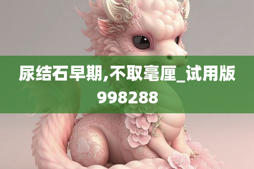 尿结石早期,不取毫厘_试用版998288