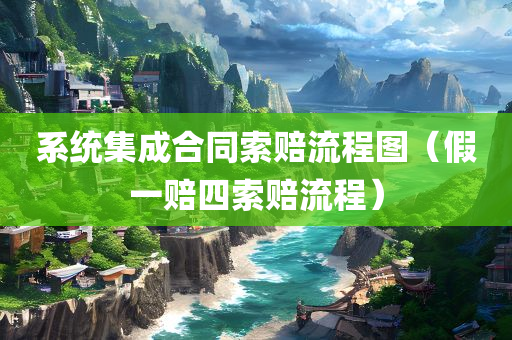 系统集成合同索赔流程图（假一赔四索赔流程）