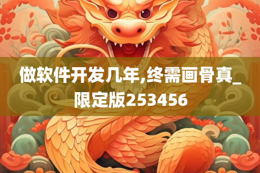 做软件开发几年,终需画骨真_限定版253456