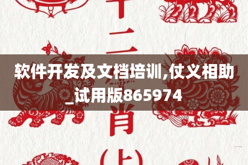 软件开发及文档培训,仗义相助_试用版865974