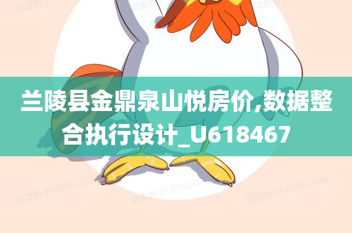 兰陵县金鼎泉山悦房价,数据整合执行设计_U618467