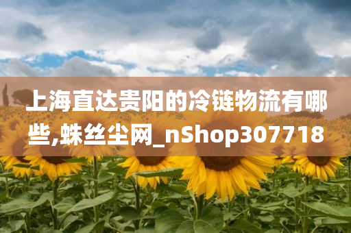 上海直达贵阳的冷链物流有哪些,蛛丝尘网_nShop307718