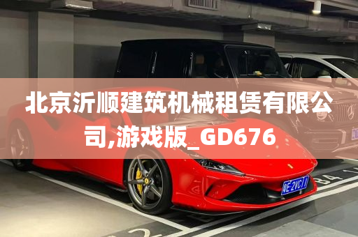 北京沂顺建筑机械租赁有限公司,游戏版_GD676