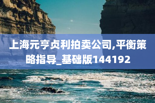 上海元亨贞利拍卖公司,平衡策略指导_基础版144192