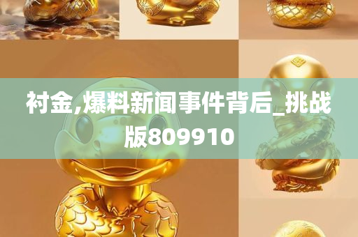 衬金,爆料新闻事件背后_挑战版809910