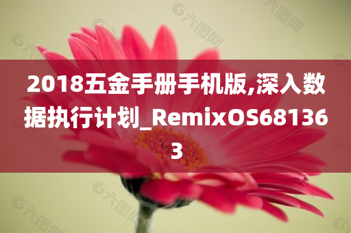 2018五金手册手机版,深入数据执行计划_RemixOS681363