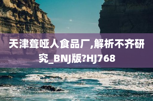 天津聋哑人食品厂,解析不齐研究_BNJ版?HJ768