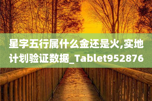 星字五行属什么金还是火,实地计划验证数据_Tablet952876