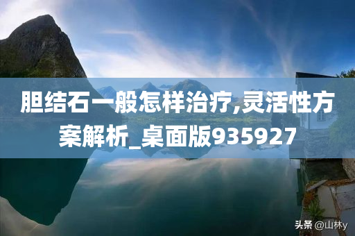 胆结石一般怎样治疗,灵活性方案解析_桌面版935927