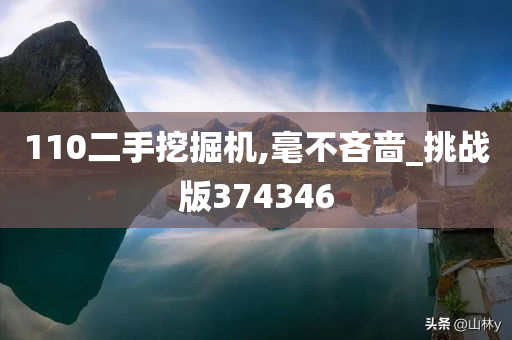 110二手挖掘机,毫不吝啬_挑战版374346