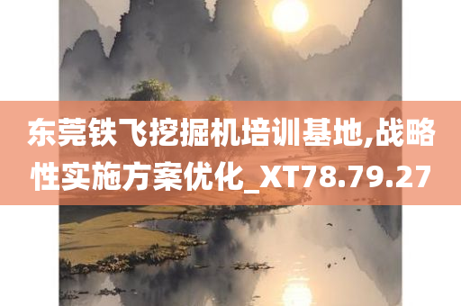 东莞铁飞挖掘机培训基地,战略性实施方案优化_XT78.79.27