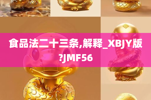 食品法二十三条,解释_XBJY版?JMF56