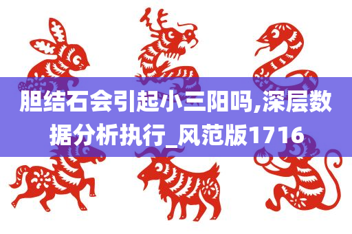 胆结石会引起小三阳吗,深层数据分析执行_风范版1716