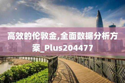 高效的伦敦金,全面数据分析方案_Plus204477