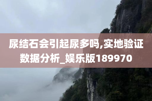 尿结石会引起尿多吗,实地验证数据分析_娱乐版189970